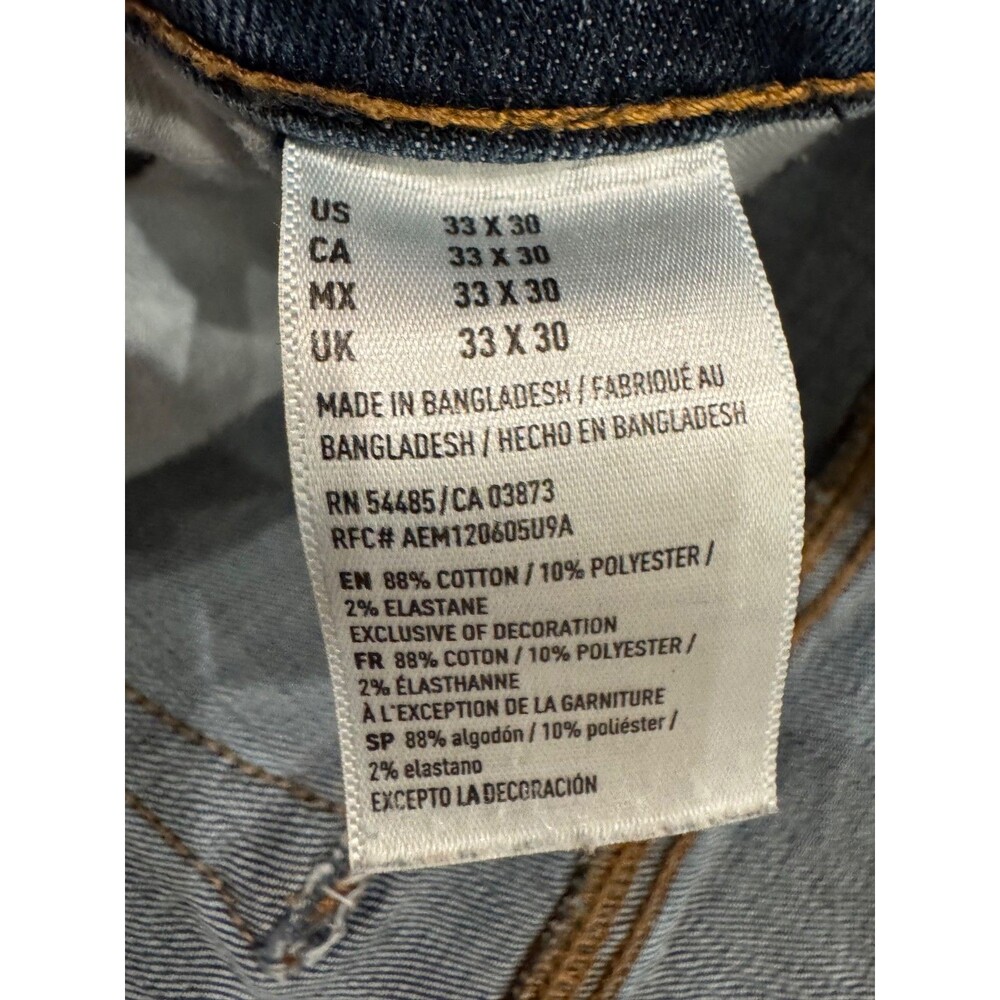 American Eagle Outfitters Mens Skinny Jeans- Extreme Flex Classic wash, size 33 - Picture 3 of 9